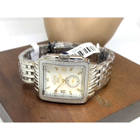GV2 by Gevril Women's Watch 9258B Swiss Quartz Mother of Pearl Dial Silver Steel - Picture 7 of 13